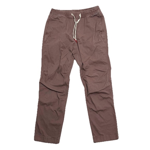 Topo Designs Pants - Topo Designs Pants Womens Sz Medium Peppercorn Mauve Drawstring Outdoors Camping